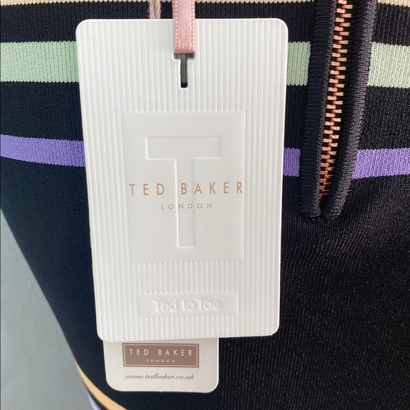 Ted Baker Multi Striped Crop Top - Picture 6 of 13